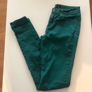 Just USA Green Skinny Jeans